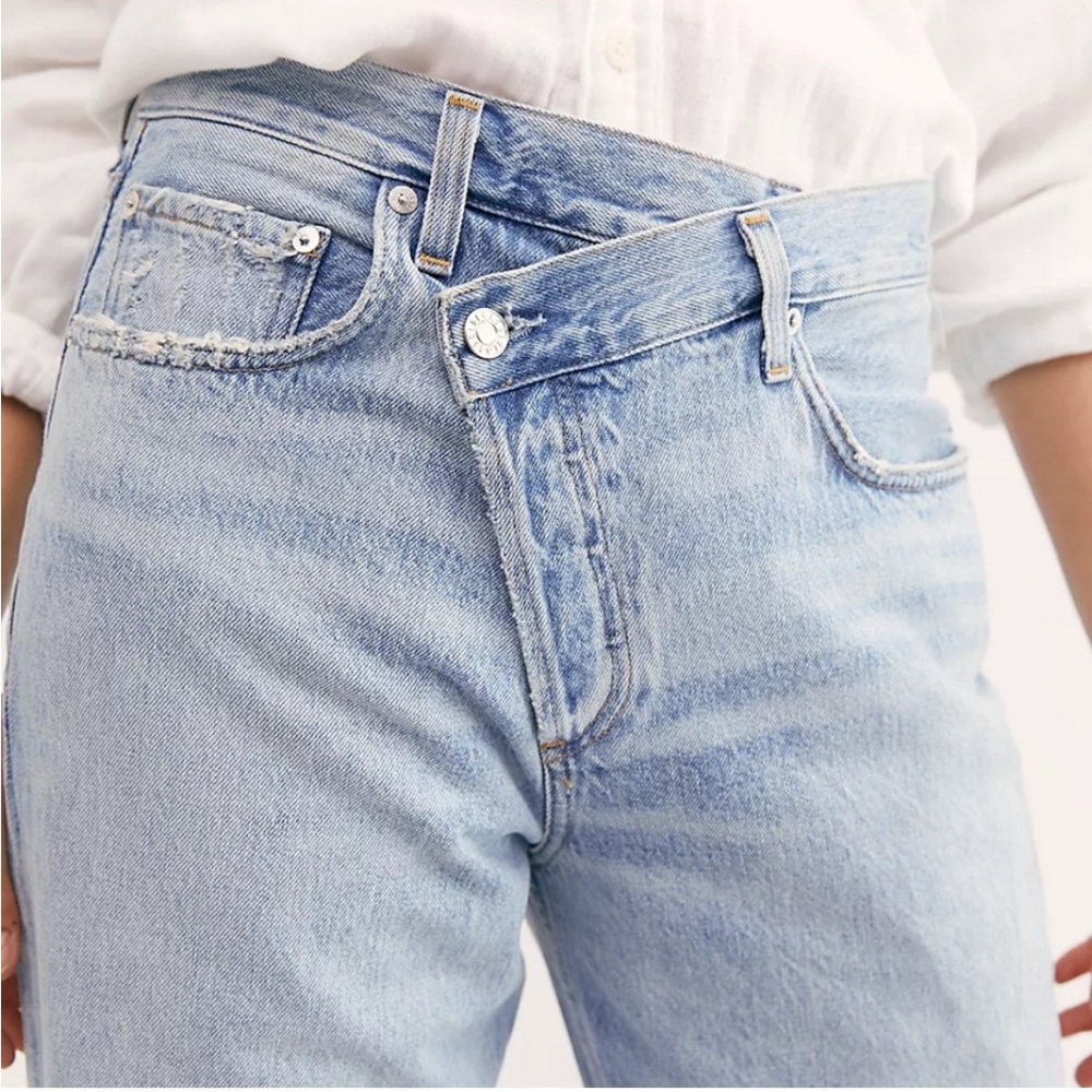 AGOLDE criss cross upsized jean in suburbia
